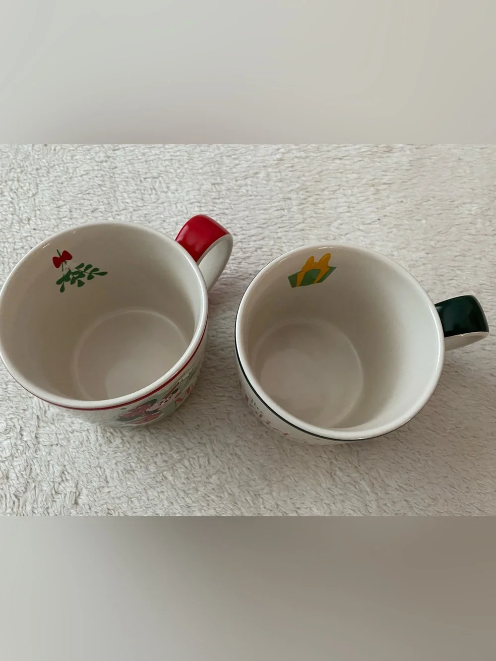 Disney Parks Exclusive Holiday Mugs - his and hers Festive Mickey Minnie Design